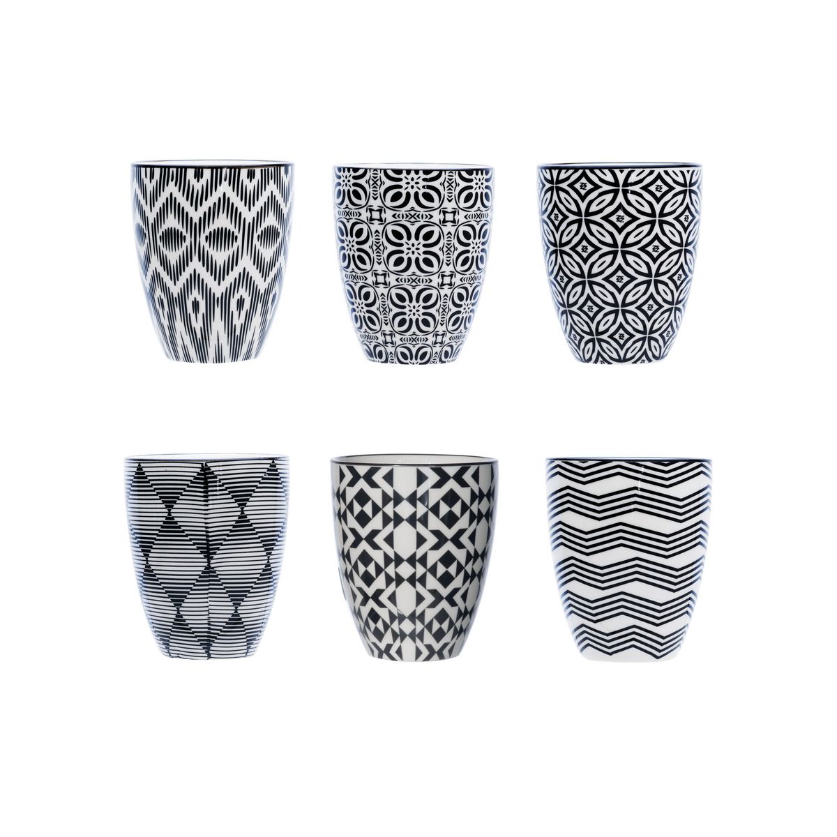 Lot de 6 tasses porcelaine NIKKO 25 cl