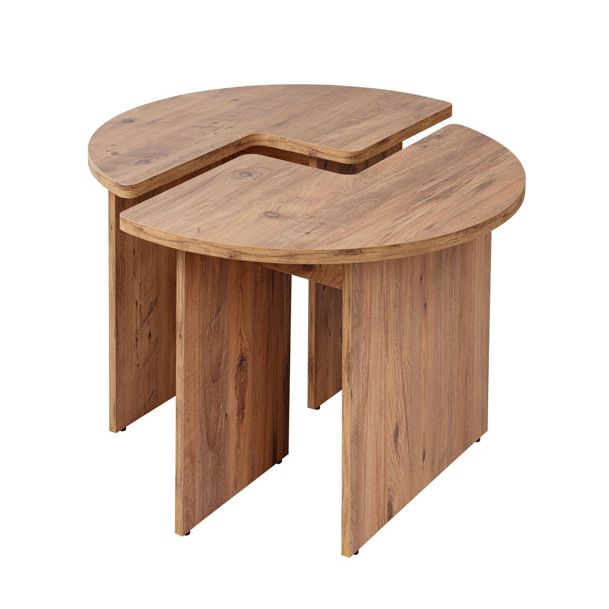Habitat et Jardin Table basse en bois  moira  90 x 90 x 41 cm - pin atlantique
