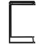 VIDAXL Table d'appoint Noir 40x40x60 cm Verre trempe