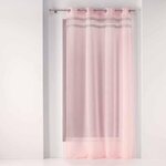 Paris Prix Rideau Voilage à Œillets  Satinela  140x240cm Rose