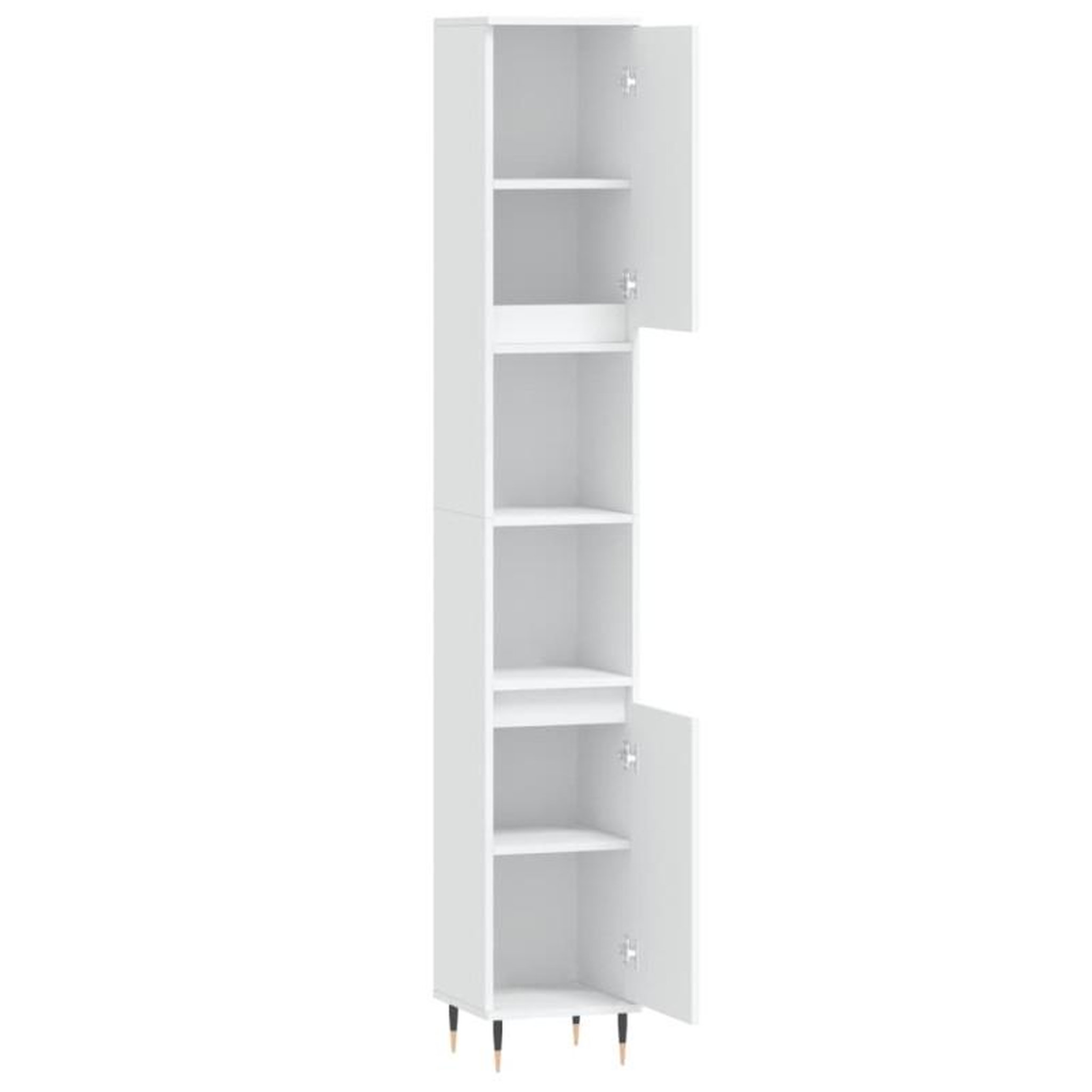 Voir la diapositive 6 : VIDAXL Armoire de salle de bain blanc 30x30x190 cm bois d ingénierie