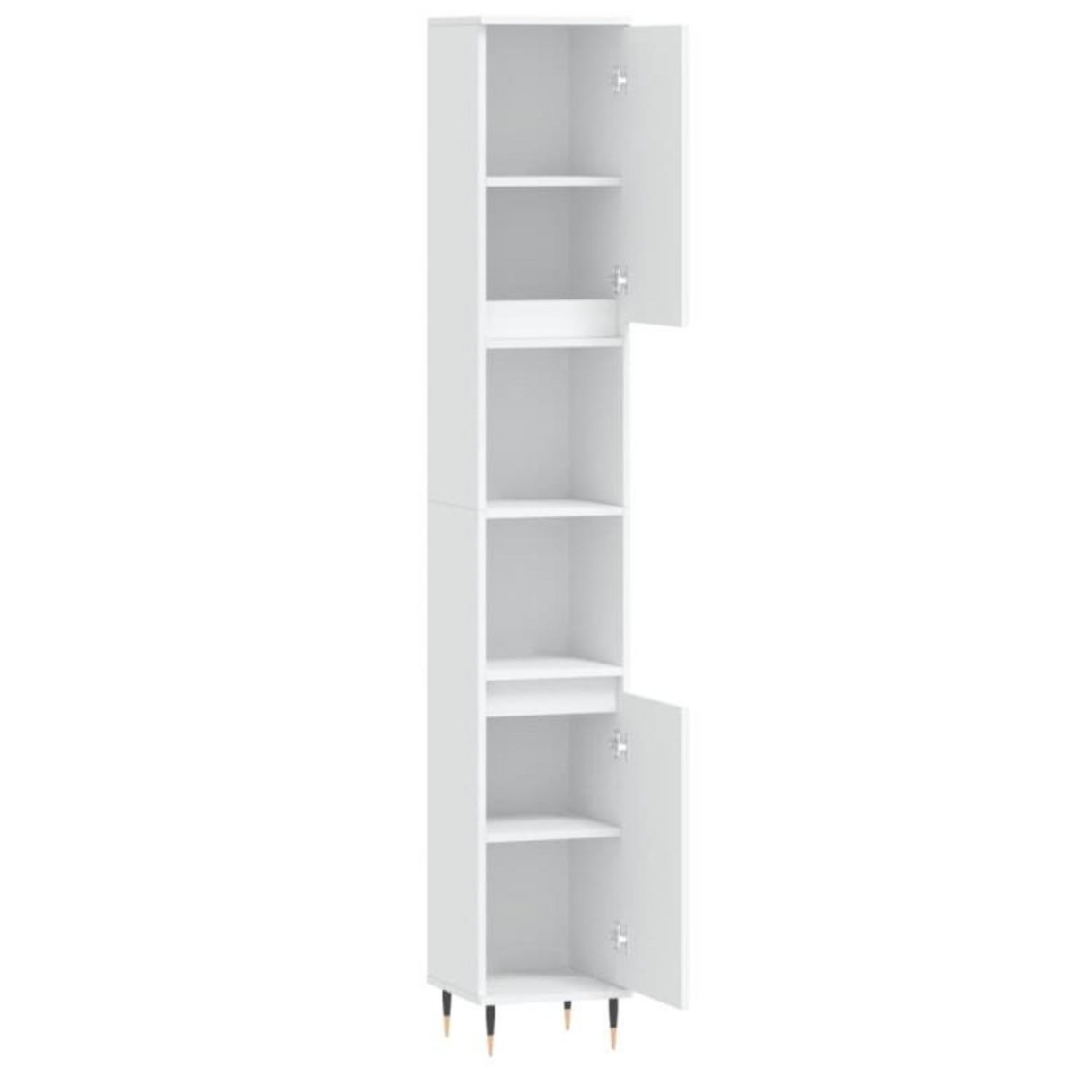 VIDAXL Armoire de salle de bain blanc 30x30x190 cm bois d ingénierie