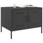 Voir la diapositive 3 : VIDAXL Table basse noir 68x50x50,5 cm acier