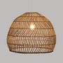 Voir la diapositive 3 : ATMOSPHERA Lampe Suspension en Rotin  Joy  58cm Beige