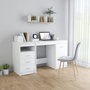 Voir la diapositive 1 : VIDAXL Bureau Blanc 140x50x76 cm Bois d'ingenierie