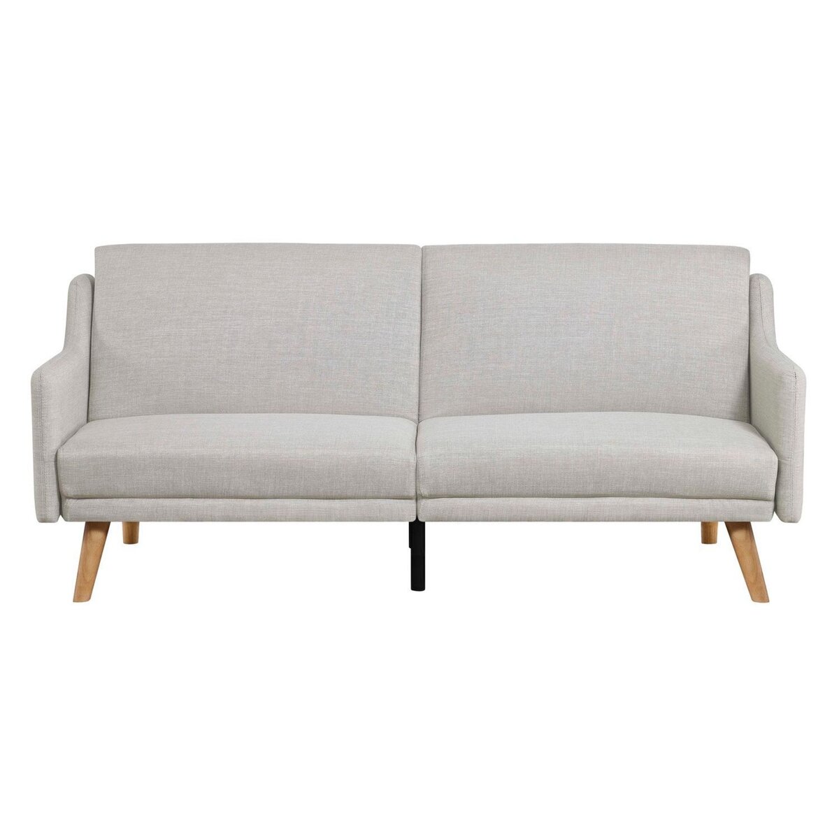 CONCEPT USINE Canapé scandinave convertible 3 places en tissu gris clair ESTER