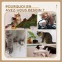 Voir la diapositive 6 : PAWHUT Arbre à chat style cosy naturel réglable H. 225-255 cm - niche, 2 rampes, plateforme, hamac - douce peluche courte beige