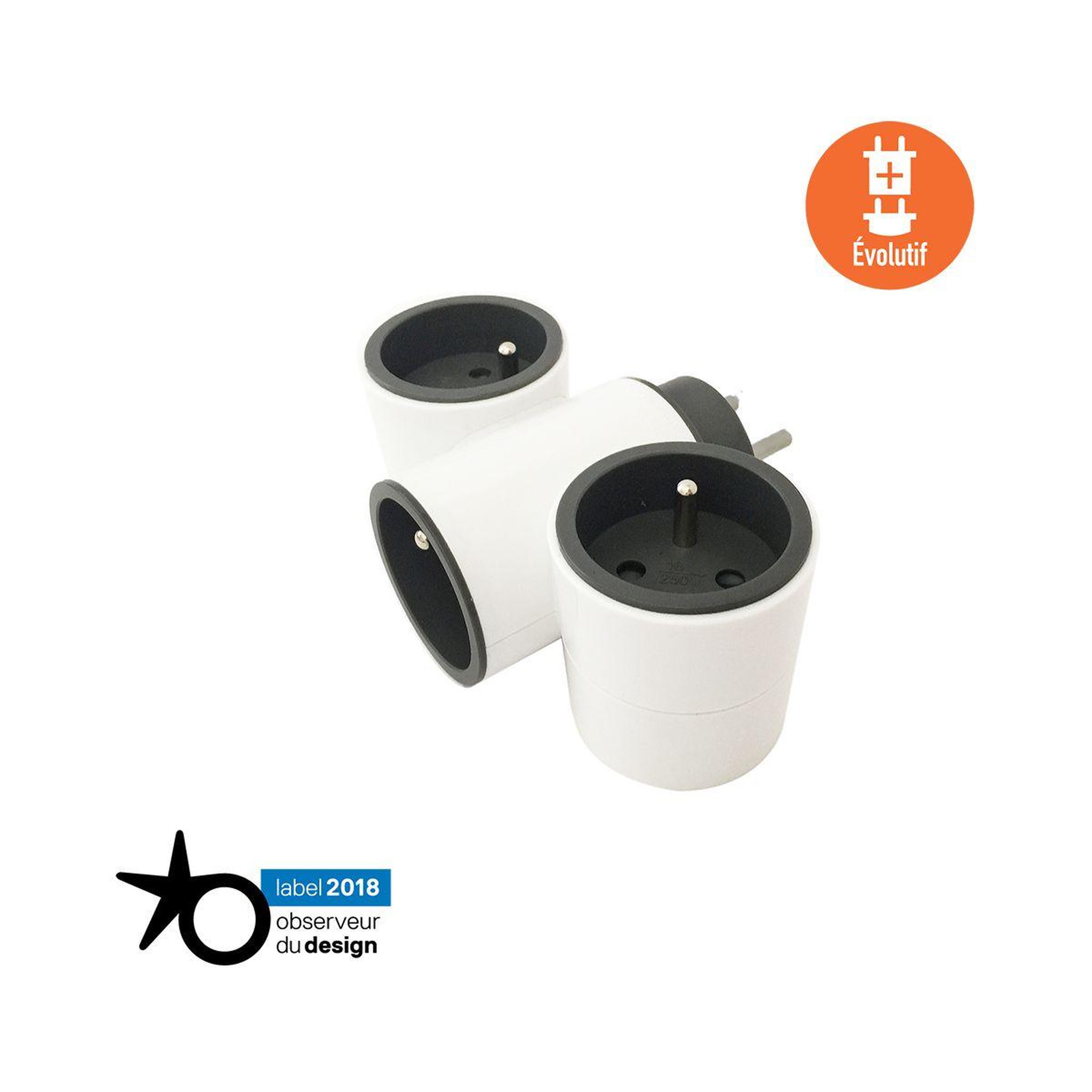 Voir la diapositive 2 : WATT AND CO Multiprise Triplite MODULOWATT 3x16A