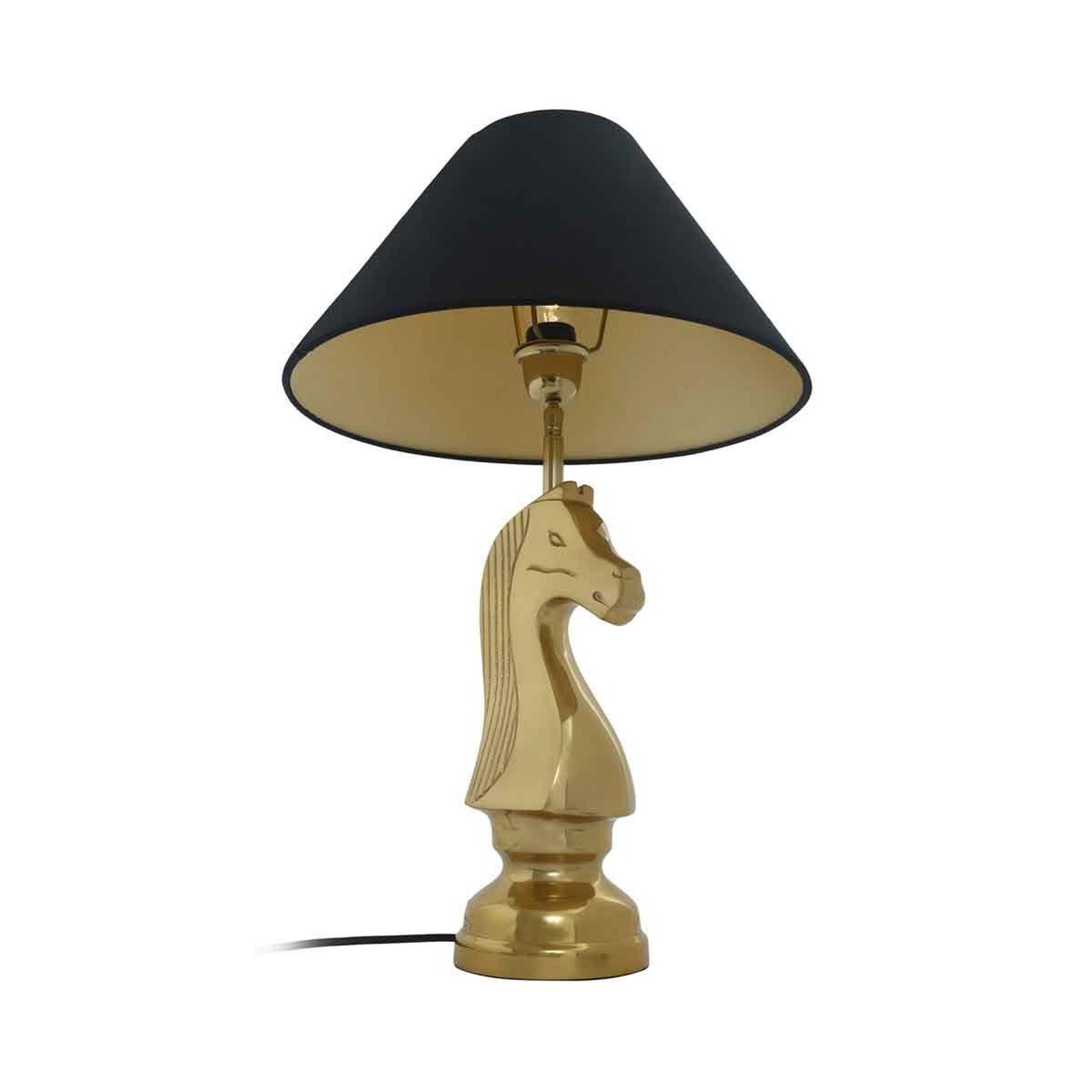 Voir la diapositive 2 : Paris Prix Lampe à Poser Vintage  Shah  62cm Noir & Or