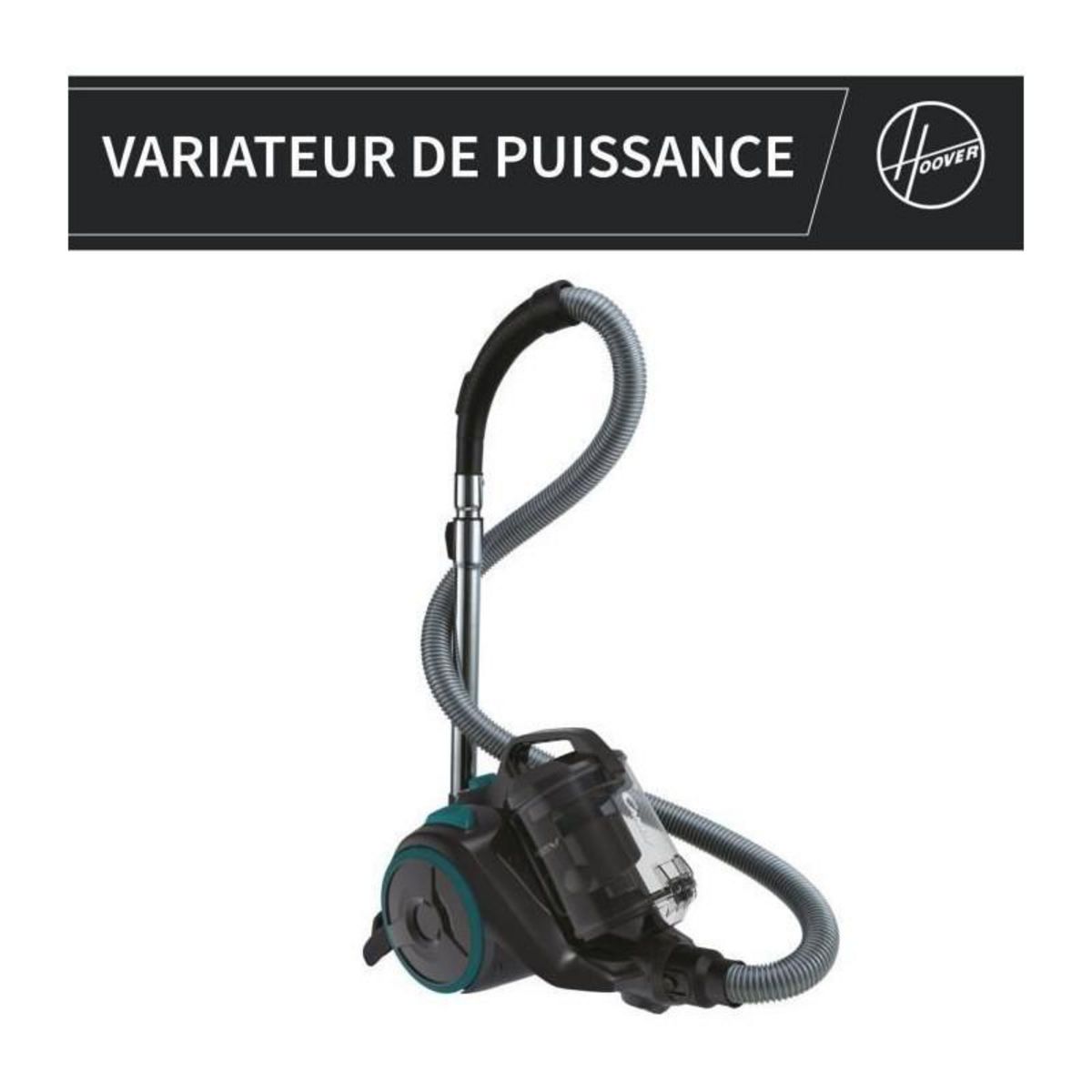 Candy Aspirateur Traineau Sans Sac - CANDY CAF34HM - 800 W - Cassette 2,5 L - 79 dBA - Filtre HEPA 13 lavable
