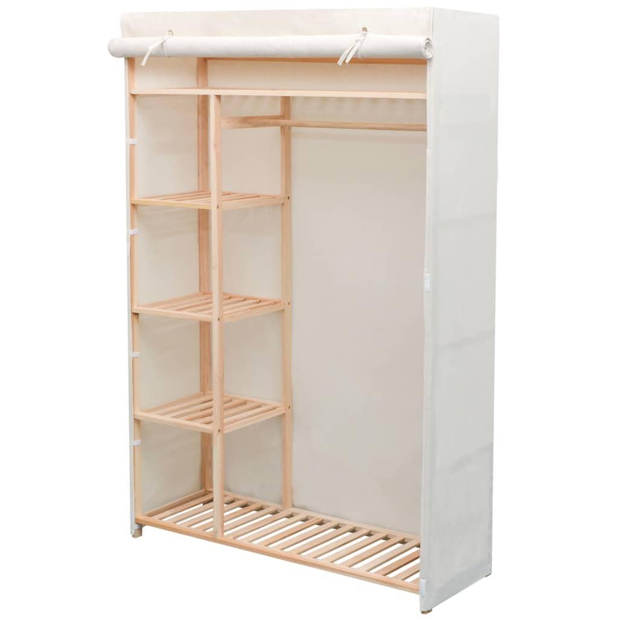 VIDAXL Garde-robe en tissu et bois de pin 110x40x170 cm