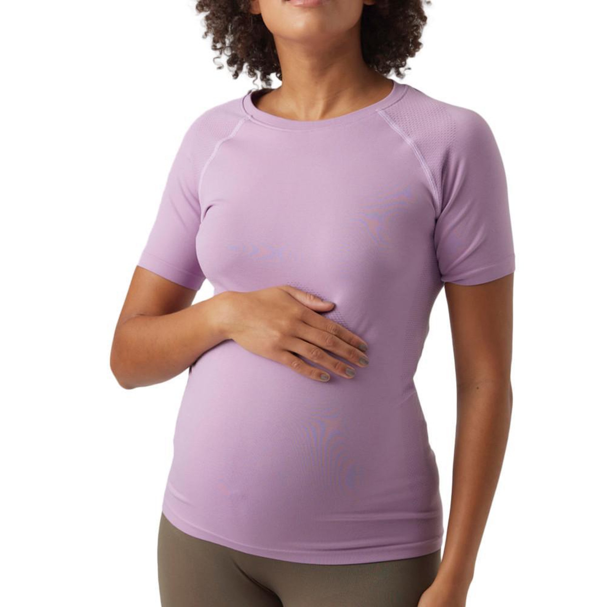 MAMALICIOUS T Shirt Mauve Femme Mamalicious Nala. Coloris disponibles : Violet