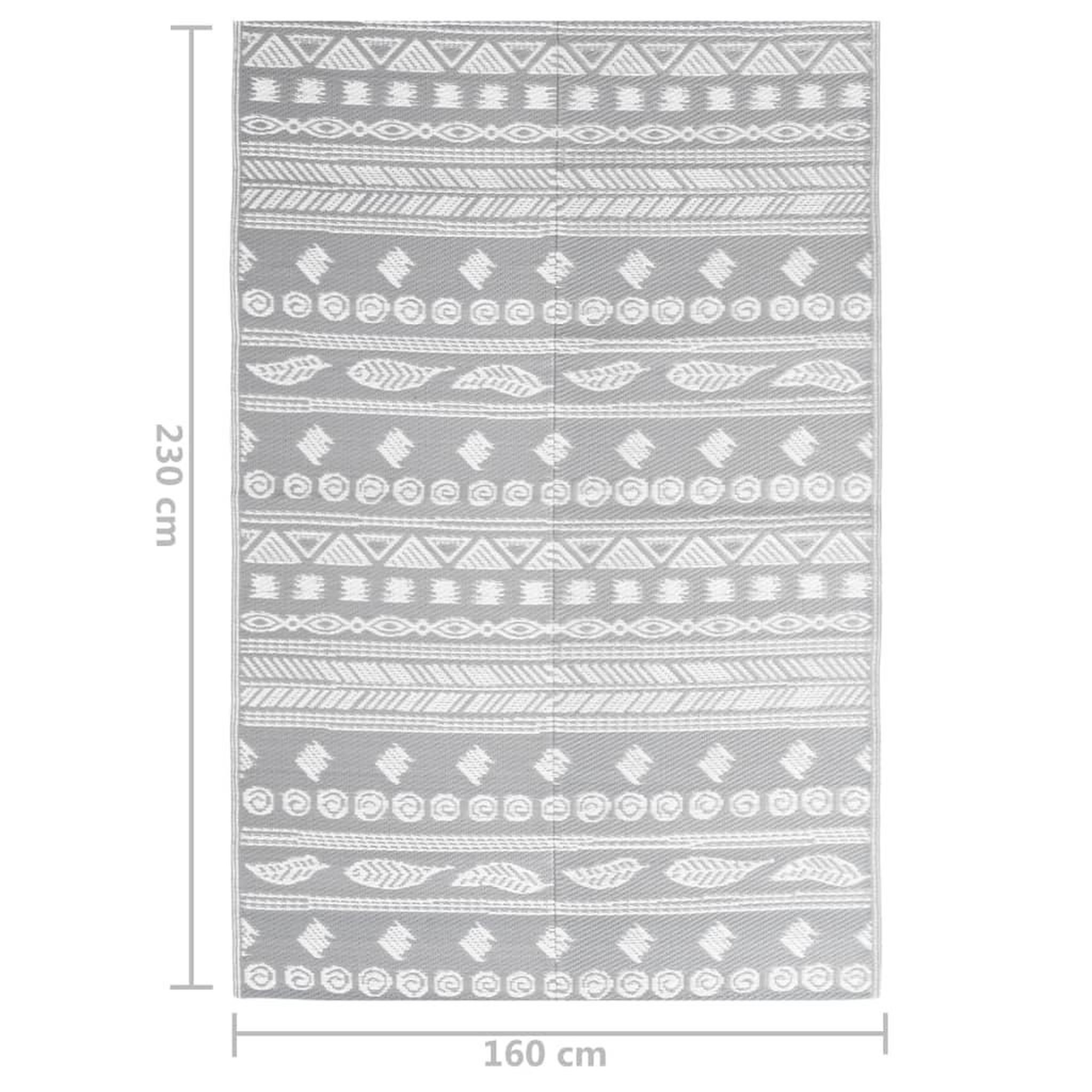 Voir la diapositive 6 : VIDAXL Tapis d'exterieur Gris 160x230 cm PP