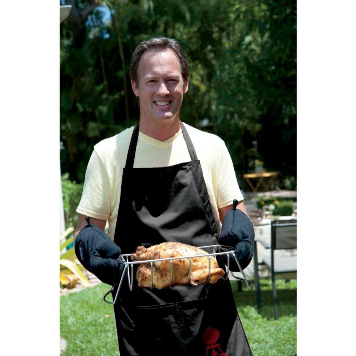 Weber Tablier de cuisine ajustable noir Original