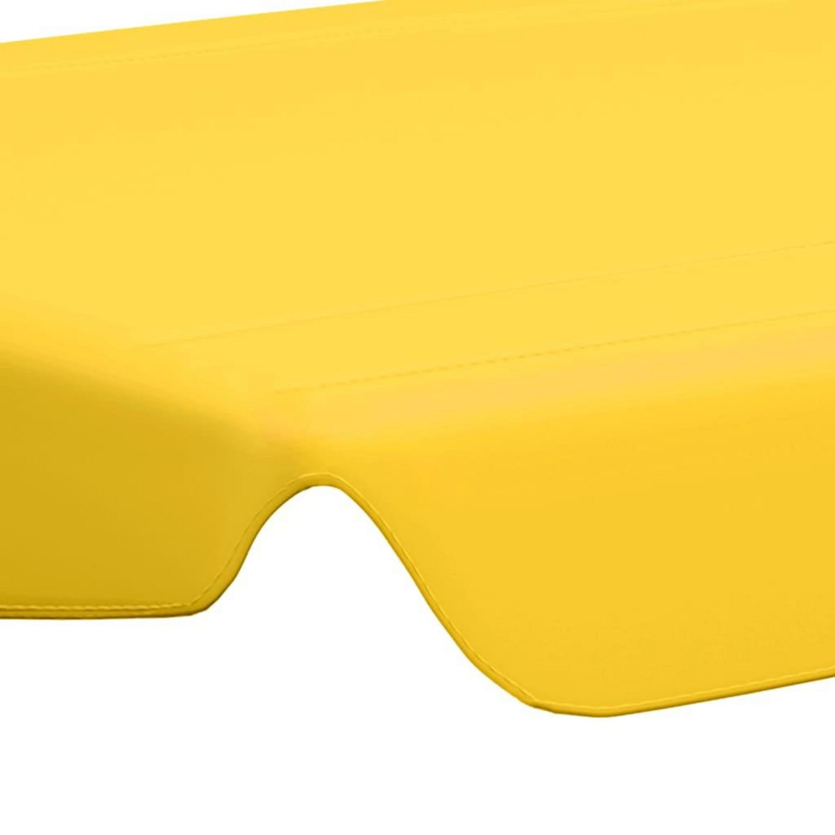 VIDAXL Toit de rechange balançoire jaune 188/168x145/110 cm