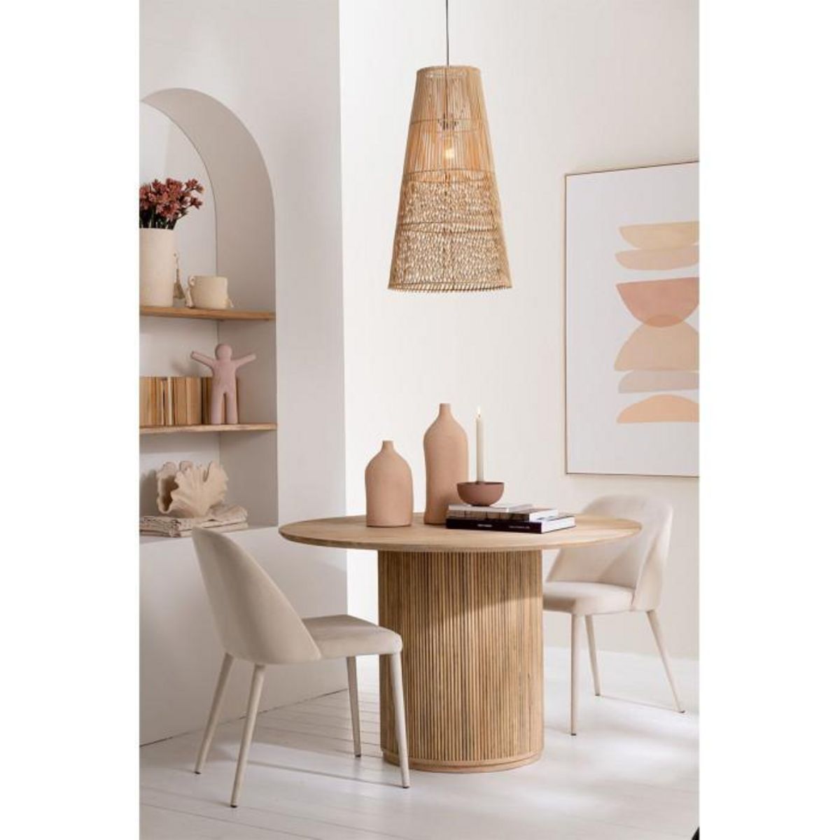 Paris Prix Table de Repas Design en Bois  Vincent  120cm Naturel