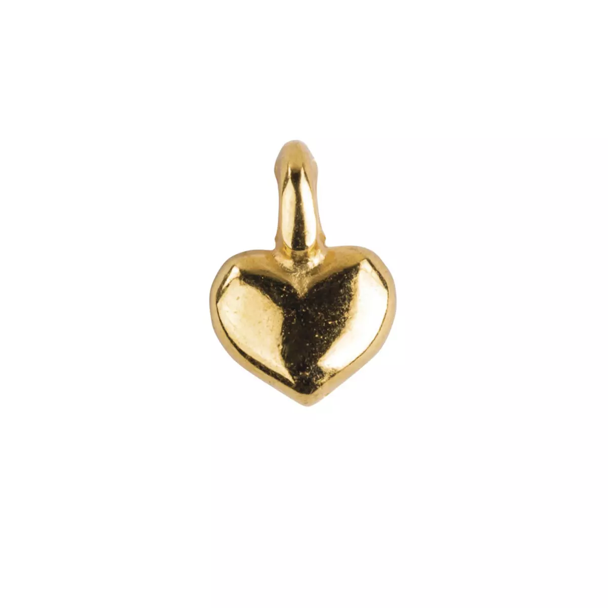 Rayher Mini - pendentifs en métal Coeur, or, 7x5mm, 6 pces