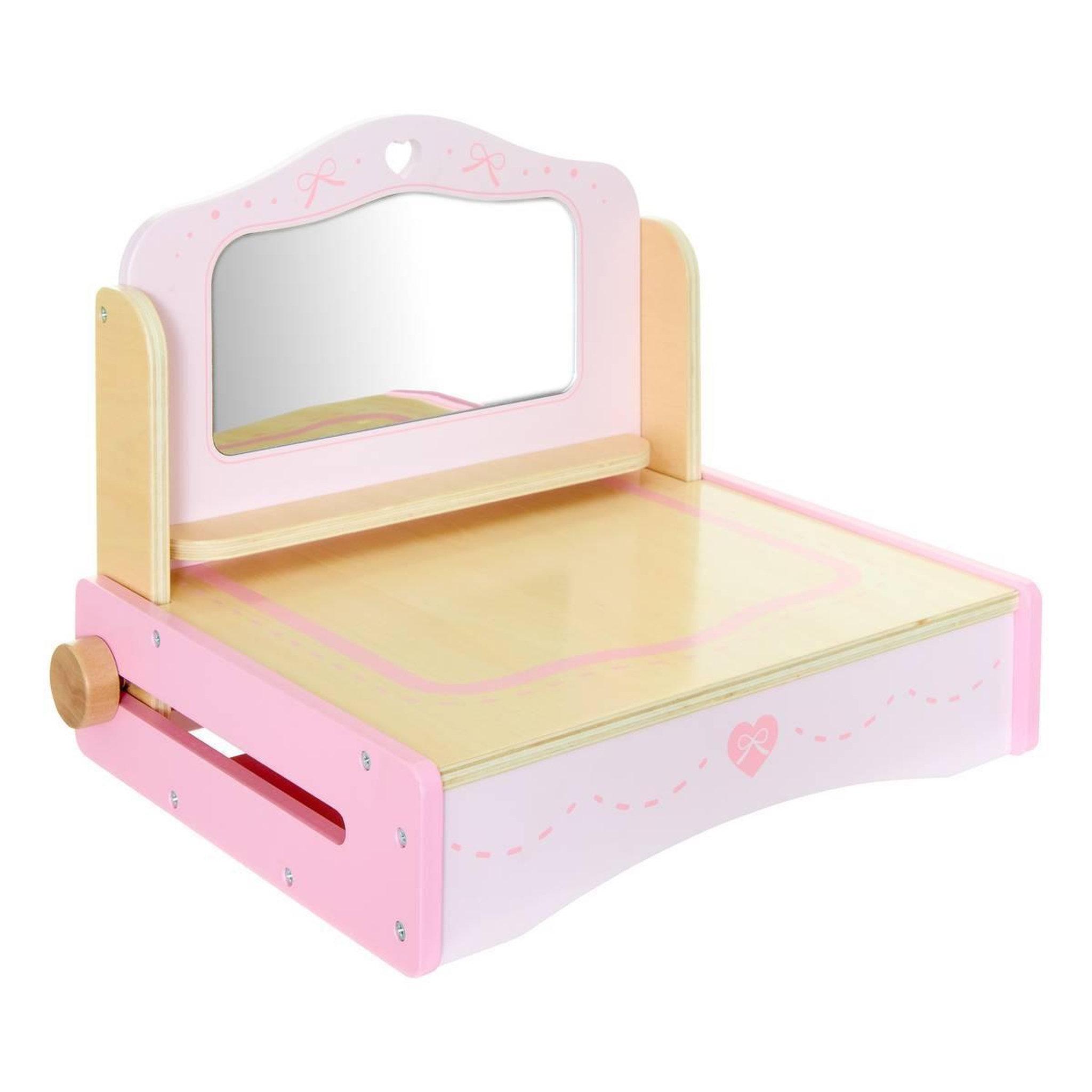 Voir la diapositive 2 : Atmosphera Kids Jouet Coiffeuse Enfant  Elia  31cm Rose