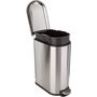 Voir la diapositive 2 : Kitchen move Poubelle de cuisine à pédale FULLER Argent Acier inoxydable 40 L
