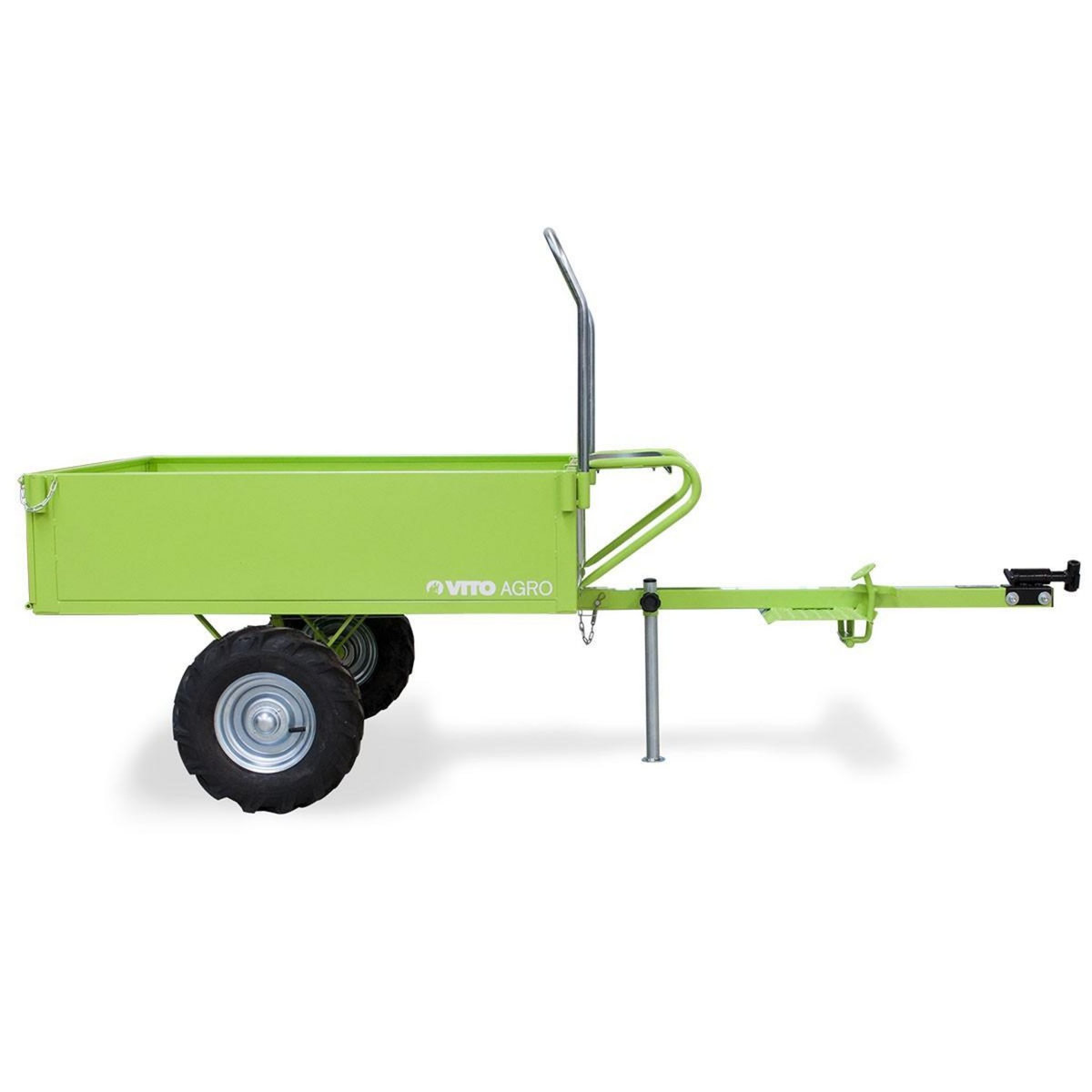 VITO Motoculteur à essence 5200 W 213 cm³ 7CV 4T + Fraise + Remorque 242 x 100 x 127 cm VITO