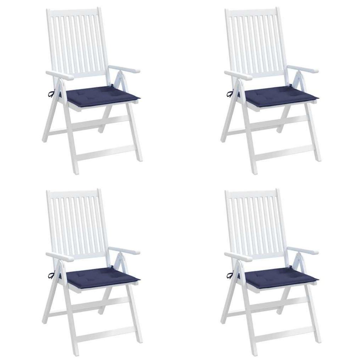 VIDAXL Coussins de palette lot de 4 bleu marine 50x50x3cm tissu oxford