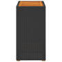 Voir la diapositive 5 : VIDAXL Table d'appoint de jardin dessus en bois noir 60x40x75 cm