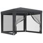 Voir la diapositive 2 : VIDAXL Tente de fete avec 4 parois laterales en maille Anthracite 3x3m