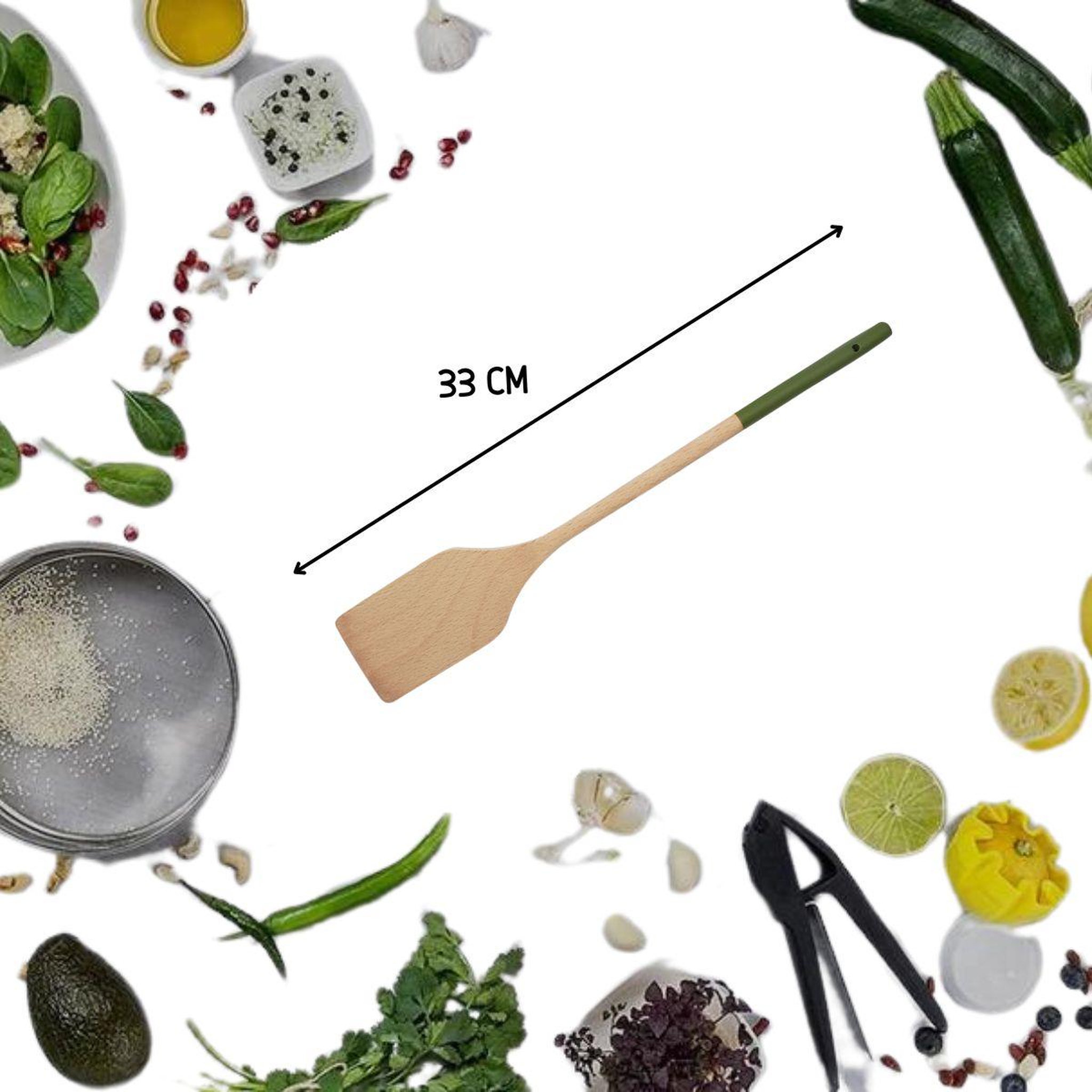 Voir la diapositive 3 : Fackelmann Spatule de cuisine 33 cm fackelmann wood edition