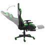 VIDAXL Chaise de jeu pivotante avec repose-pied Vert PVC