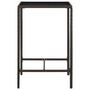 Voir la diapositive 3 : VIDAXL Table de bar de jardin Marron 70x70x110 cm Resine tressee verre