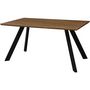 Voir la diapositive 1 : Habitat et Jardin Table repas  Manhattan  Chêne / Noir - 160 x 90 x 75,5 cm