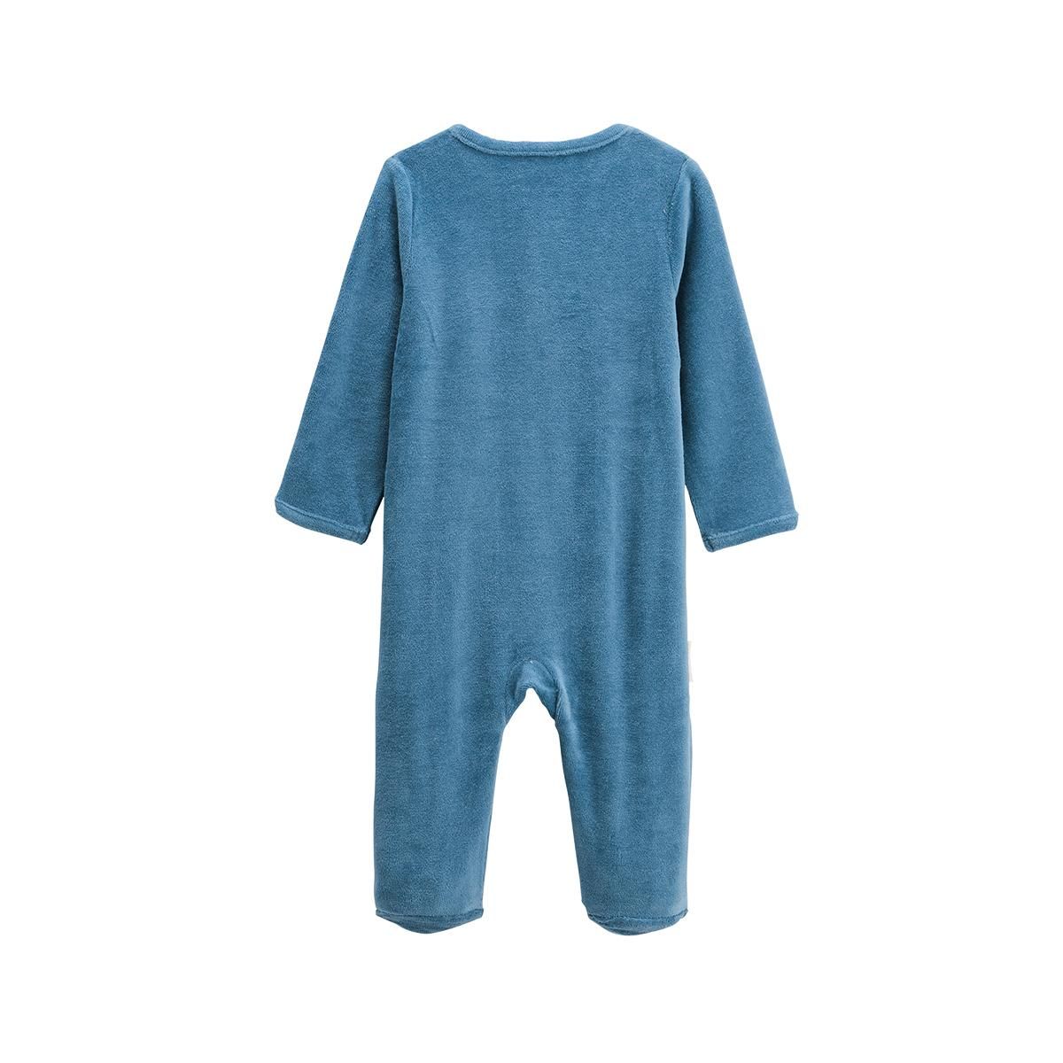 Petit Béguin Pyjama bébé en velours ouverture pont Dune Valley