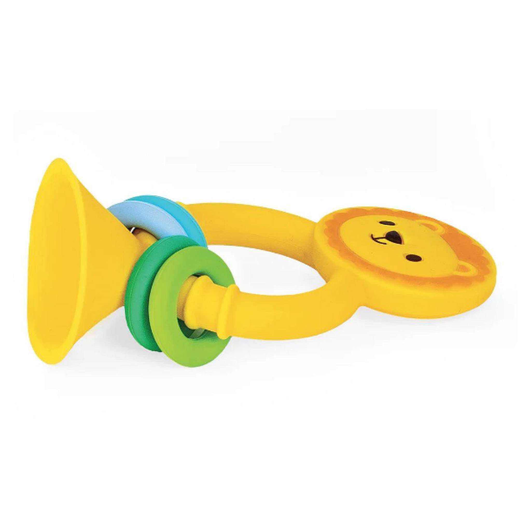 Voir la diapositive 2 : COOLKIDZ PROJECT Hochet a ventouse - lion silicone