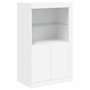 Voir la diapositive 3 : VIDAXL Armoire laterale avec eclairage LED blanc bois d'ingenierie