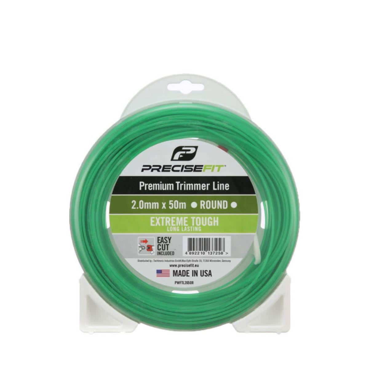  Fil de coupe bordure universel PRECISEFIT nylon 2,0mm - rond - 50m PWFTL2050R
