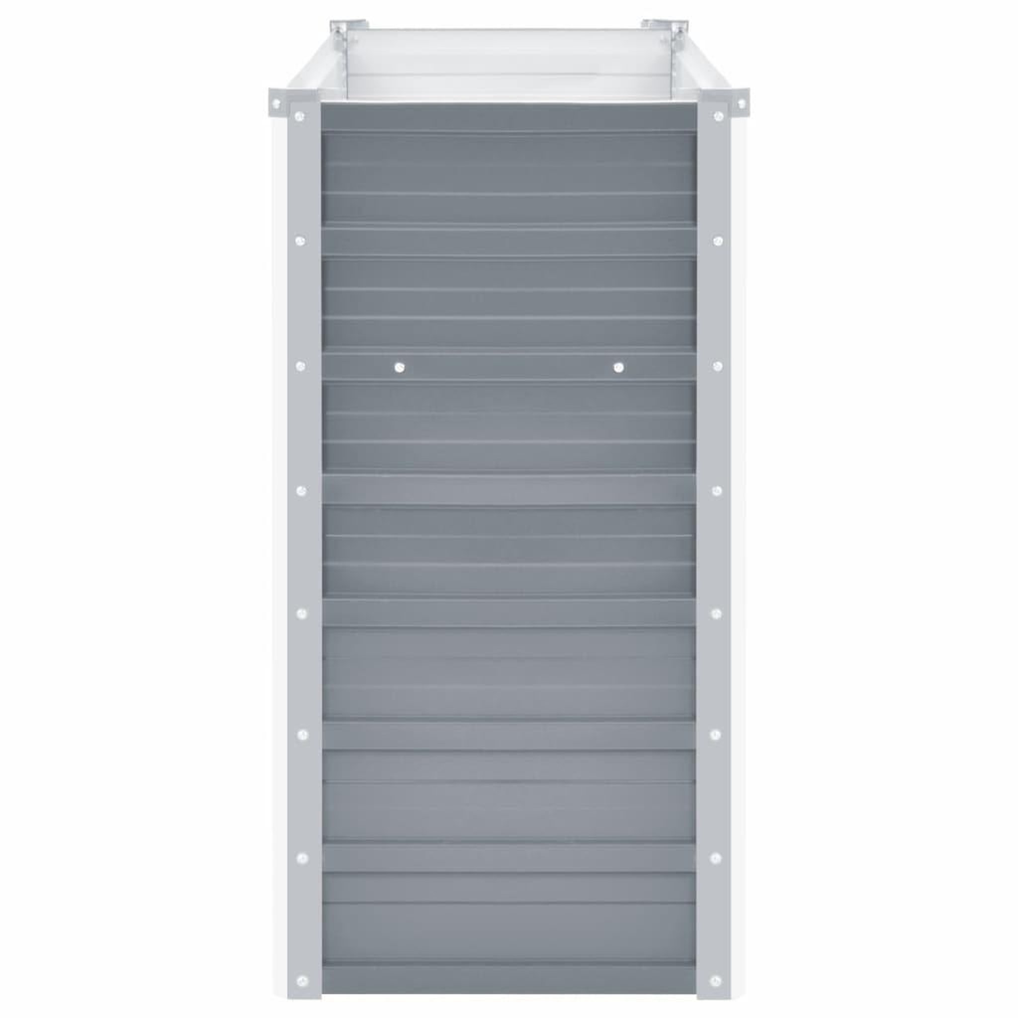 Voir la diapositive 4 : VIDAXL Lit sureleve de jardin Acier galvanise 160x40x77 cm Gris