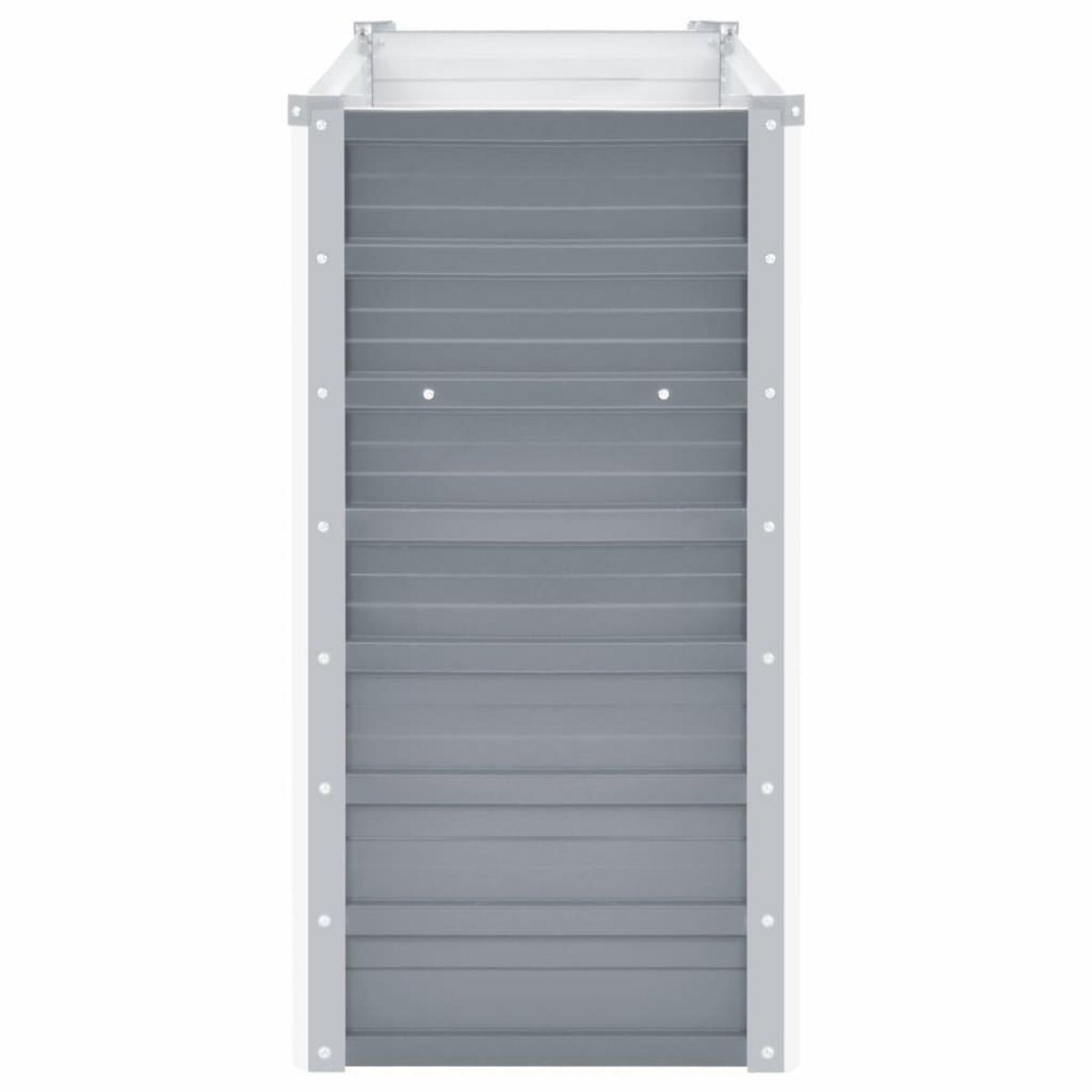 VIDAXL Lit sureleve de jardin Acier galvanise 160x40x77 cm Gris