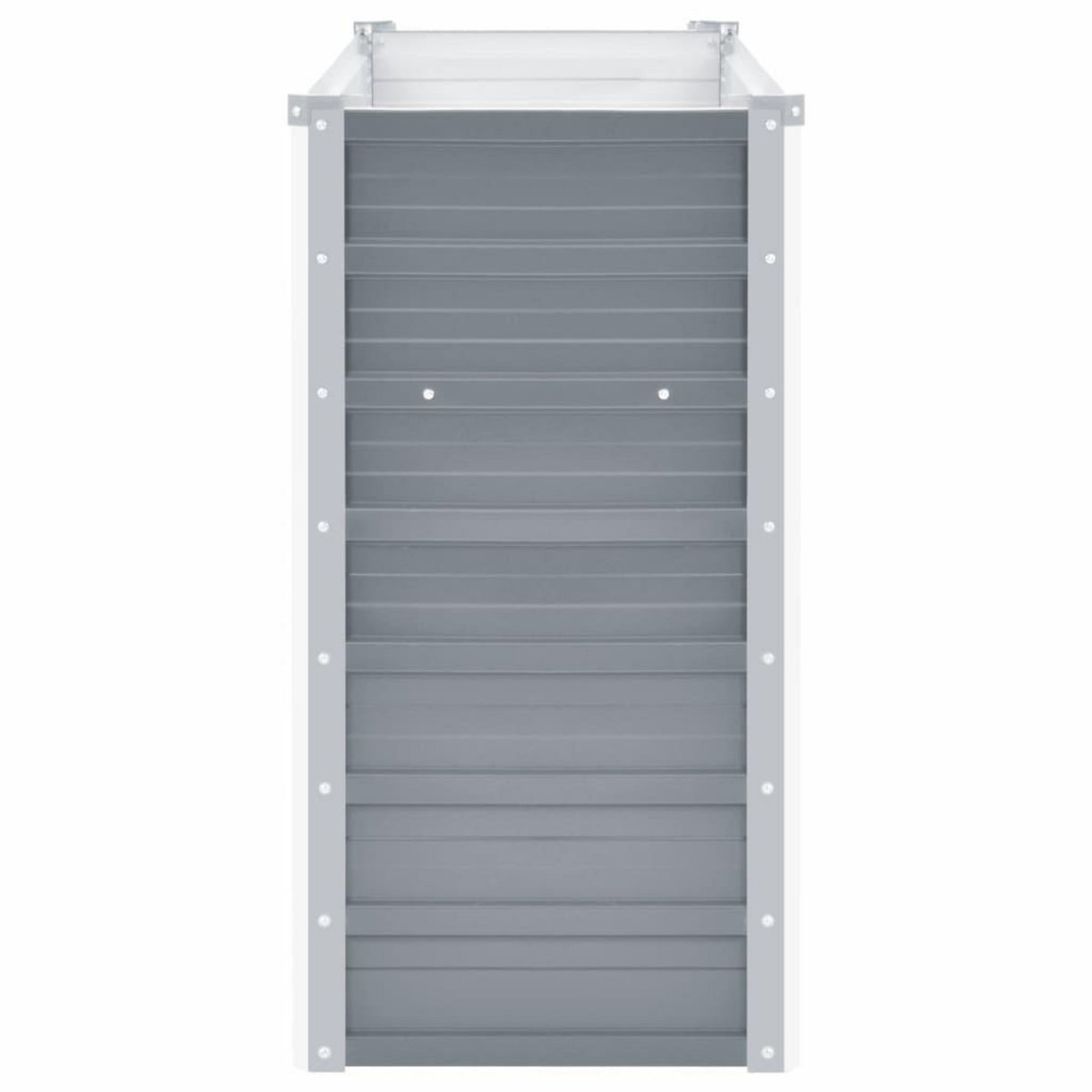 VIDAXL Lit sureleve de jardin Acier galvanise 160x40x77 cm Gris