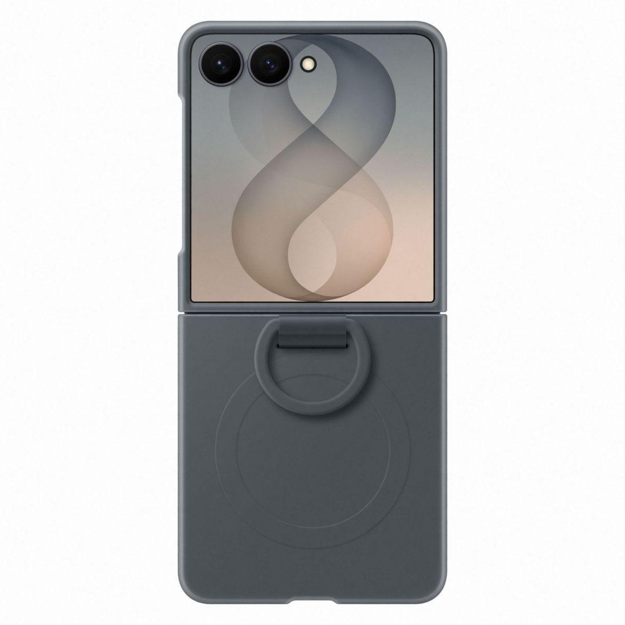 Samsung Coque flip 8 silicone anneau magnétique noir