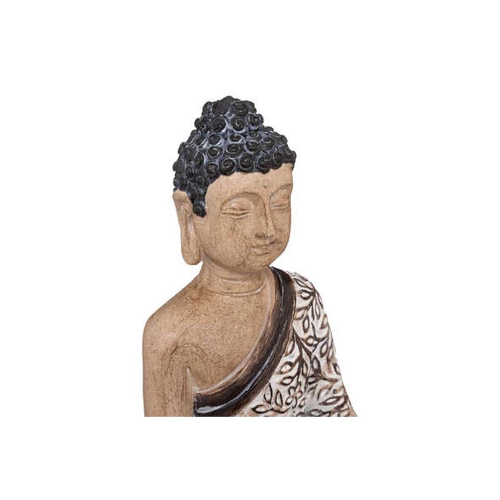 Voir la diapositive 2 : ATMOSPHERA Statuette déco  bouddha assis  22cm multicolore