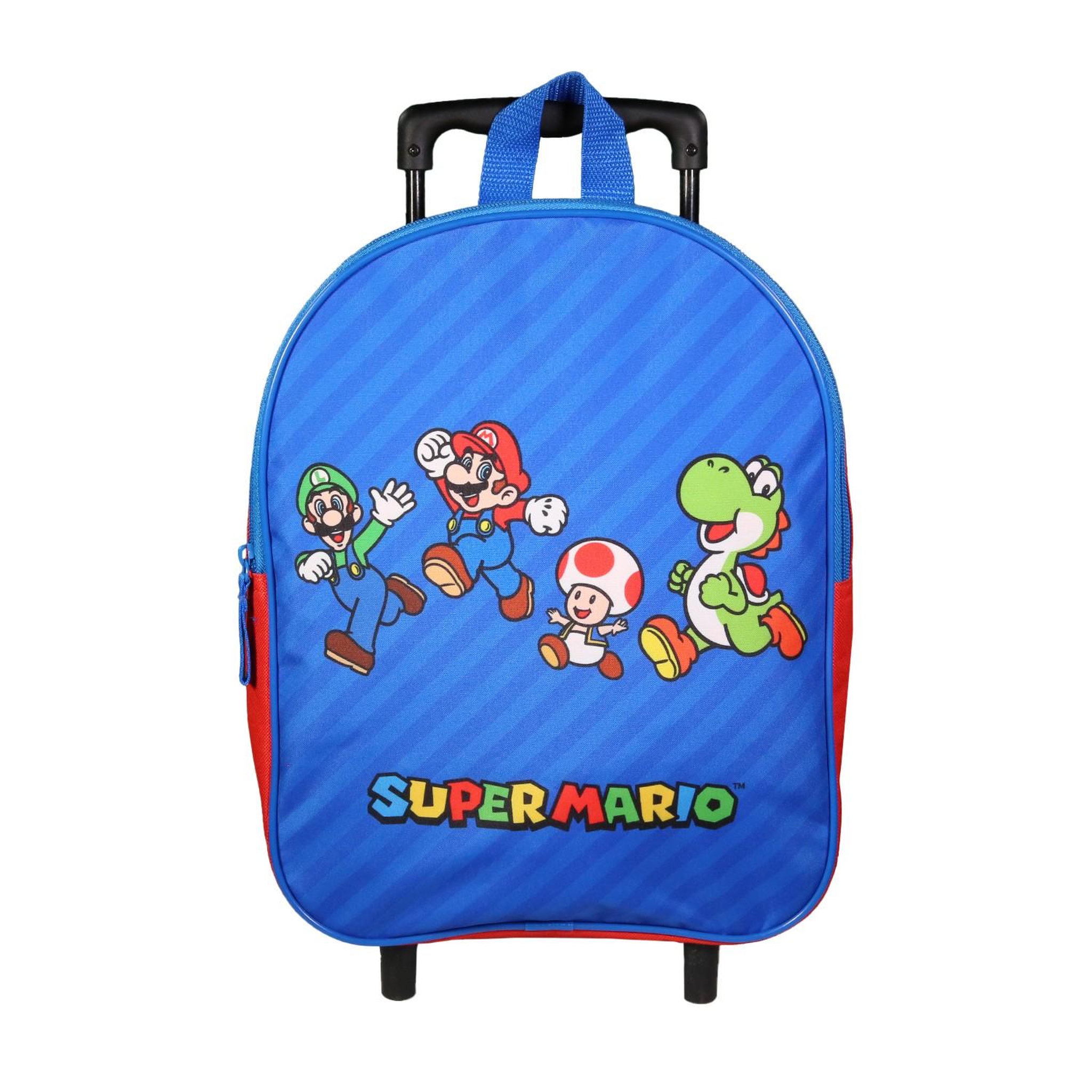 Voir la diapositive 1 : Bagtrotter Sac à dos à roulettes 32 cm maternelle Super Mario Multicolore
