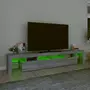 VIDAXL Meuble TV avec lumieres LED Sonoma gris 230x36,5x40 cm