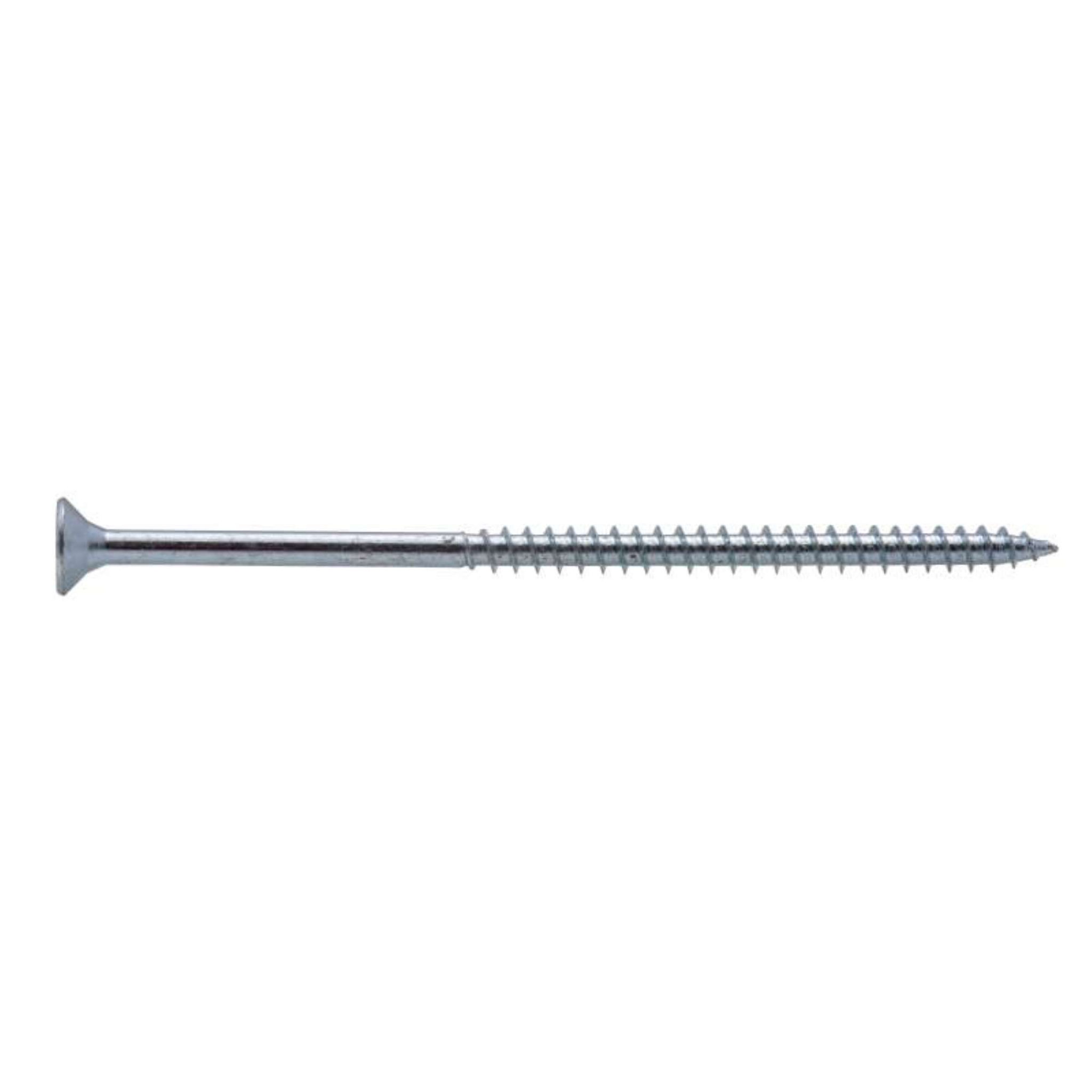 Voir la diapositive 1 :  Vis à bois tête fraisée PZ zinguée Vissal filet total 6x140 mm  x4 vis