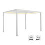 Voir la diapositive 1 : SWEEEK Pergola bioclimatique aluminium motorisée 4x3m avec éclairage LED Triomphe