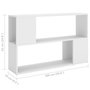 Voir la diapositive 6 : VIDAXL Bibliotheque Blanc 100x24x63 cm Bois d'ingenierie