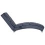 Voir la diapositive 3 : VIDAXL Chaise longue de longue Gris Similicuir daim