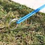 Voir la diapositive 3 : LINXOR Lot de 5 pitons fixes gazon en inox 29 cm
