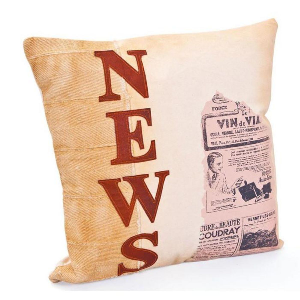 Paris Prix Coussin Déco Vintage  News  45x45cm Beige