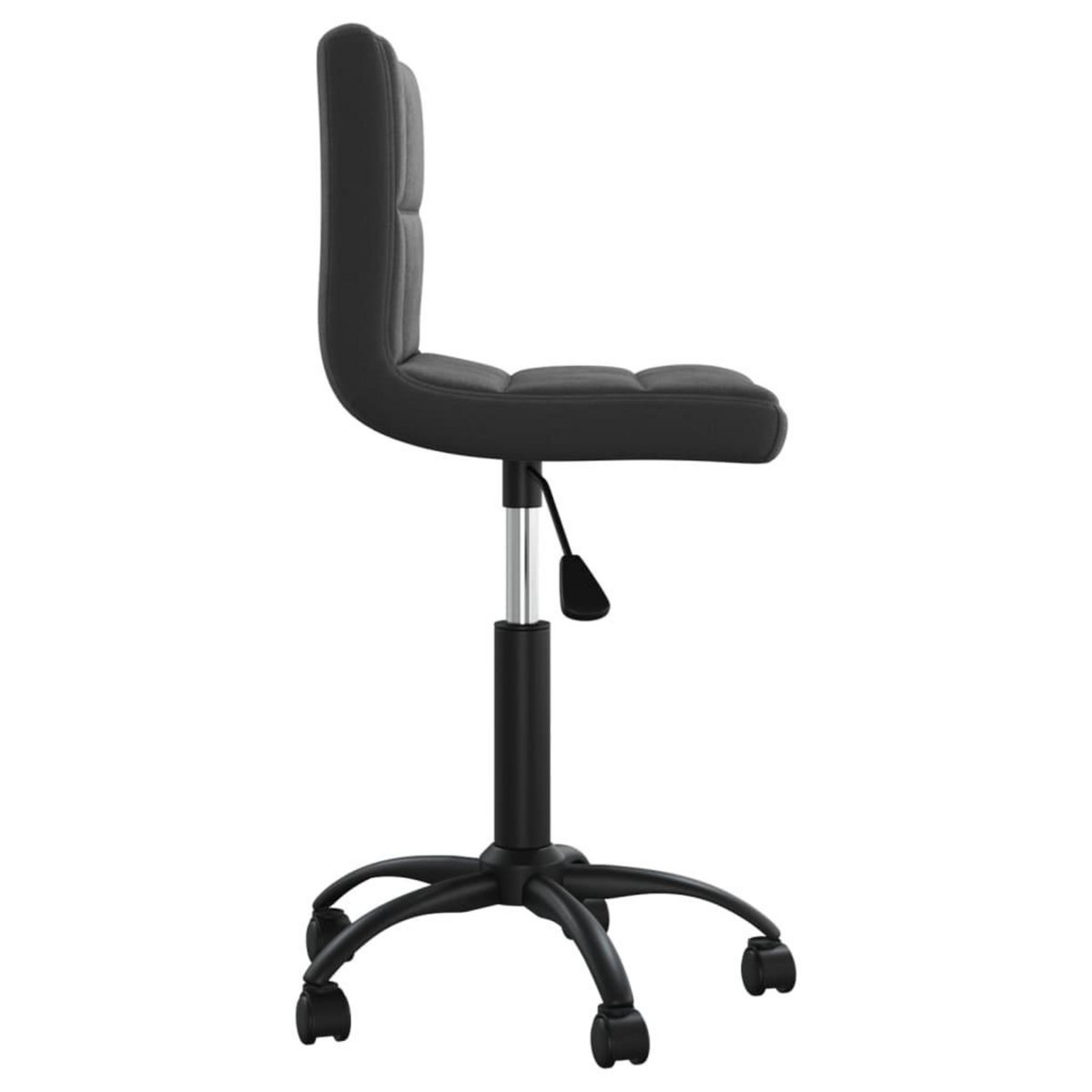 VIDAXL Chaise pivotante de bureau Noir Velours