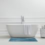 Voir la diapositive 4 : GUY LEVASSEUR Tapis de bain déco géométrique en coton 60x120cm